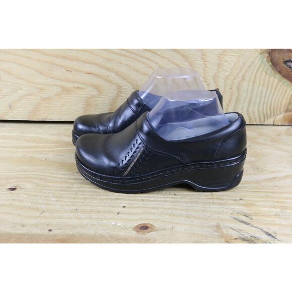 Klogs Naples Womens 7M Black Leather Clogs Mules Comfort Shoes - Picture 1 of 7